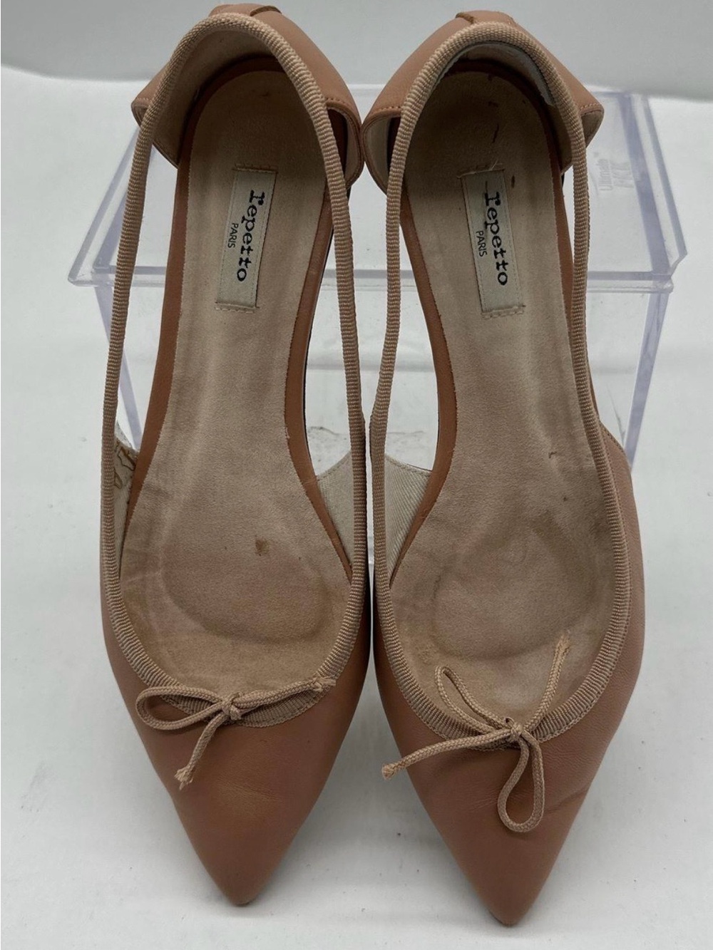Repetto Nude Pointed Ballet Flats | Size 38